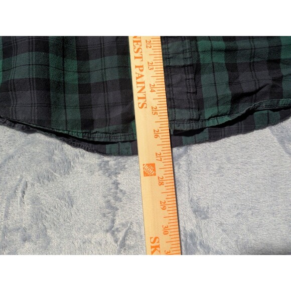 Arizona Men's XL Green Plaid Button Down Shirt Flex Woven - Picture 5 of 6